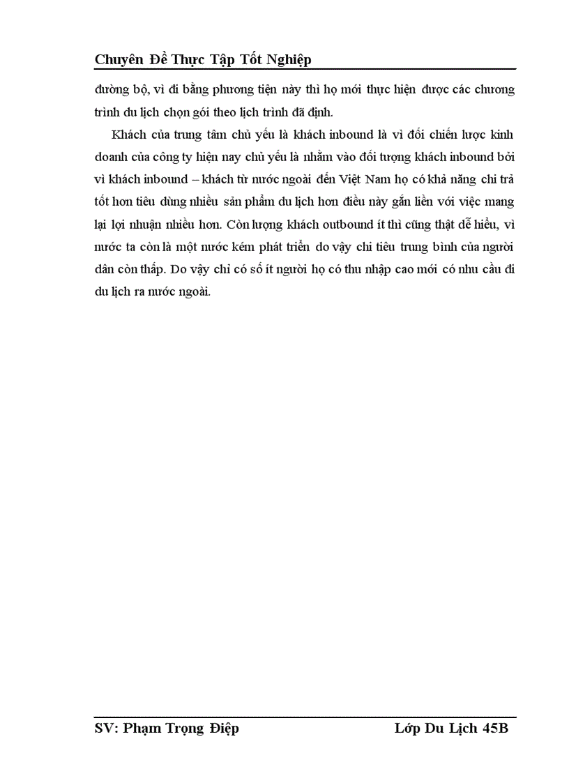 image for page Phân tích hoạt động kinh doanh của trung tâm lữ hành thuộc công ty cổ phần du lịch và thương mại Dân Chủ