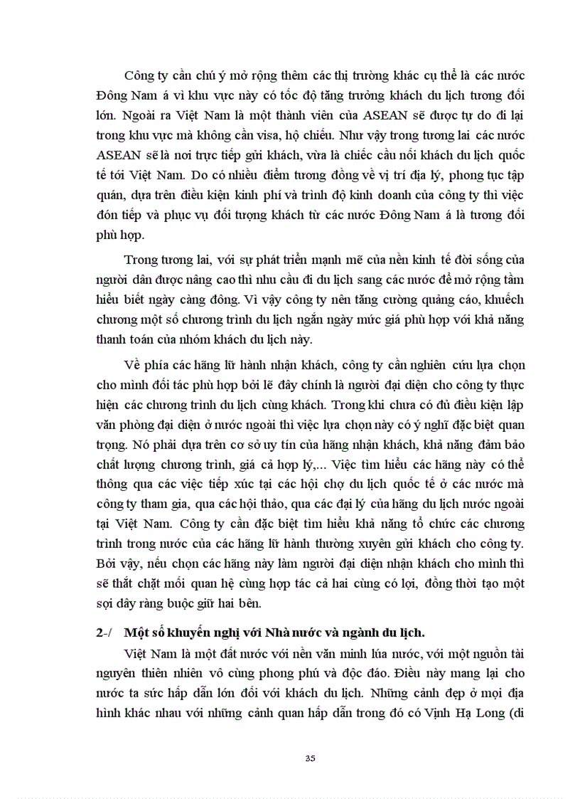 image for page Thực trạng hoạt động kinh doanh du lịch lữ hành của công ty du lịch Việt Nam Hà Nội