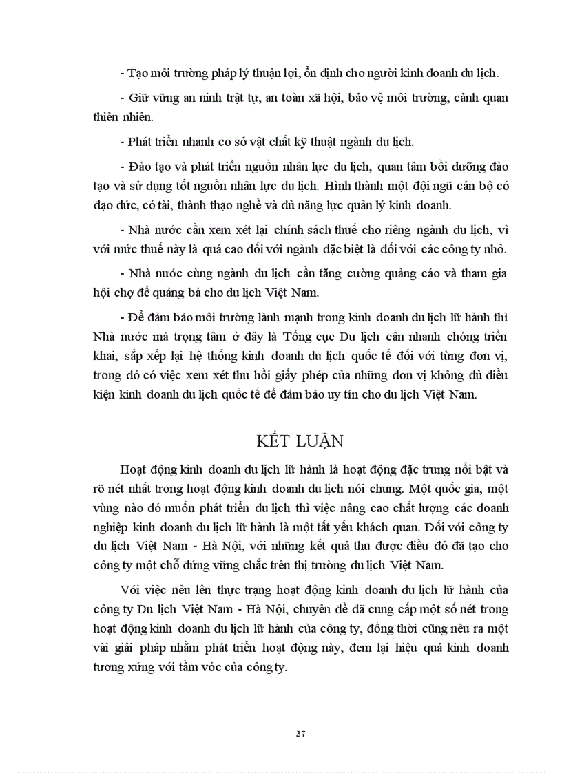 image for page Thực trạng hoạt động kinh doanh du lịch lữ hành của công ty du lịch Việt Nam Hà Nội