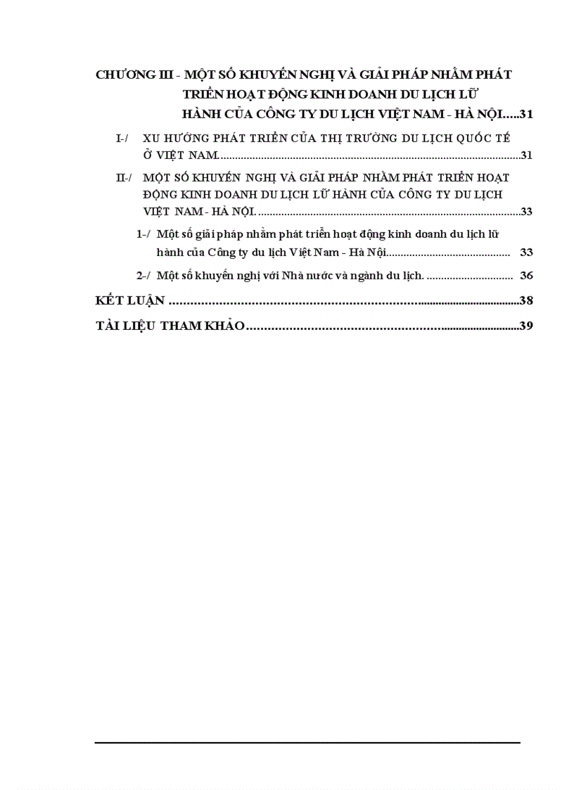 image for page Thực trạng hoạt động kinh doanh du lịch lữ hành của công ty du lịch Việt Nam Hà Nội