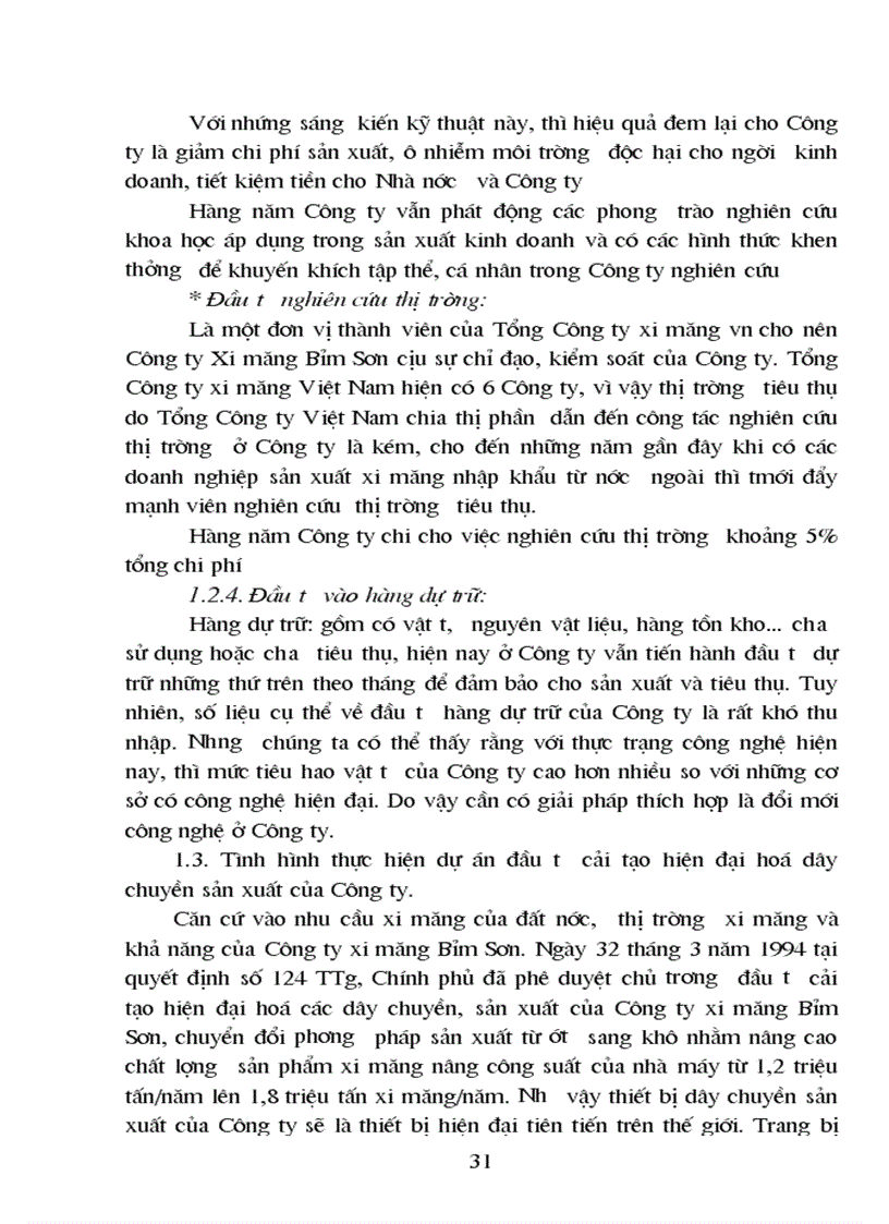 image for page Định hướng và giải pháp đầu tư nâng cao chất lượng sản phẩm và khả năng cạnh tranh của Công ty Xi măng Bỉm Sơn