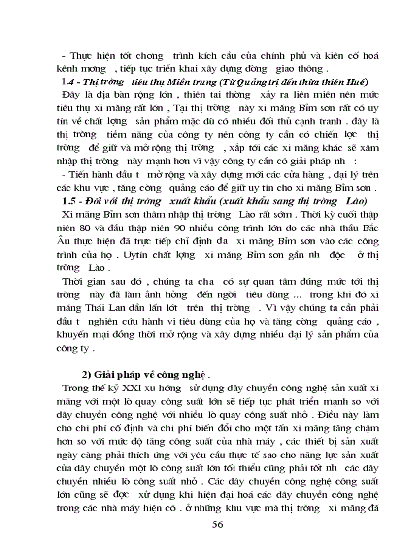 image for page Định hướng và giải pháp đầu tư nâng cao chất lượng sản phẩm và khả năng cạnh tranh của Công ty Xi măng Bỉm Sơn
