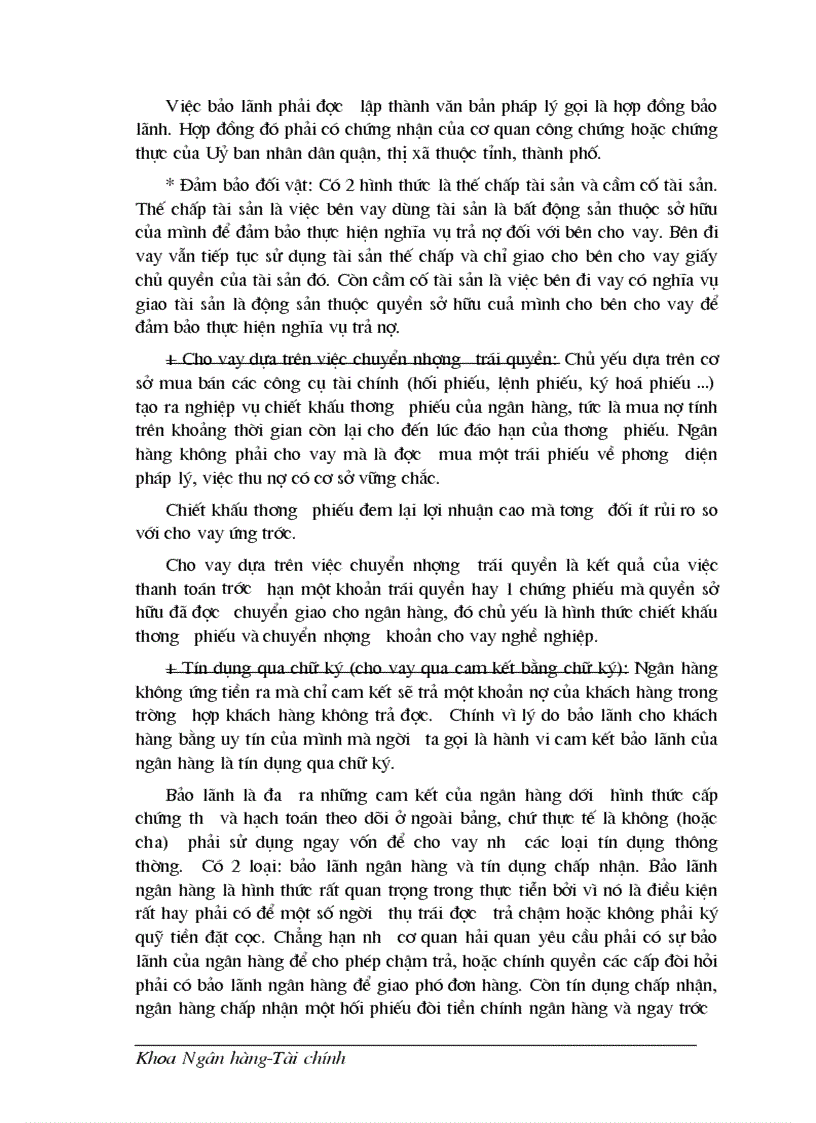 image for page Nâng cao hiệu quả bảo đảm tiền vay bằng tài sản cầm cố thế chấp tại Sở Giao dịch 1 ngânhàng NHTMCP Công Thương VietinBank Việt Nam