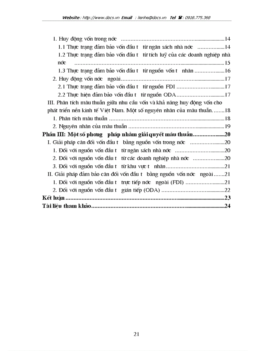 image for page Vận dụng triết học Mác Lê Nin với việc giải quyết mâu thuẫn giữa nhu cầu vốn và khả năng huy động vốn cho phát triển nền kinh tế Việt Nam