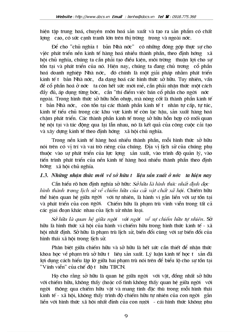 image for page Sở hữu về tư liệu sản xuất ở nước ta