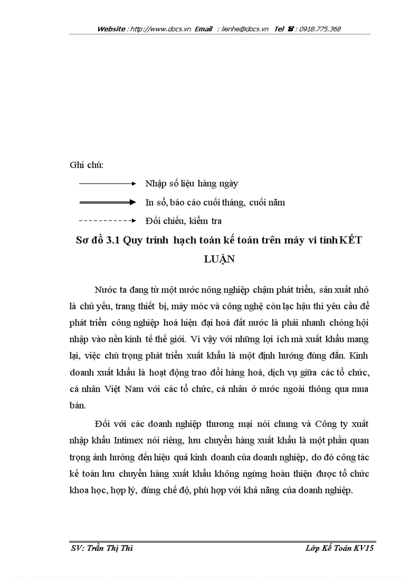 image for page Hoàn thiện kế toán lưu chuyển hàng xuất khẩu tại Công ty xuất nhập khẩu Intimex