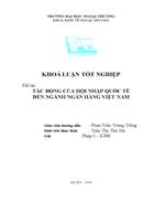 Tác động của hội nhập quốc tế đến ngành ngân hàng Việt Nam