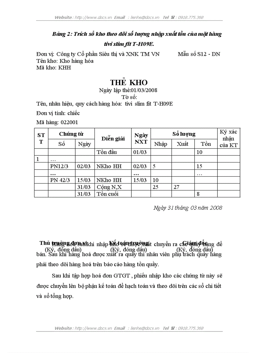 image for page Hoàn thiện hạch toán bán hàng và xác định kết quả bán hàng tại Công ty Cổ phần Siêu thị và Xuất nhập khẩu Thương mại Việt Nam