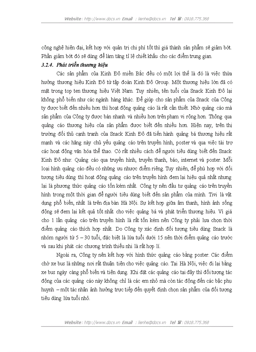 image for page Đẩy mạnh tiêu thụ sản phẩm Snack của Công ty cổ phần chế biến thực phẩm Kinh Đô miền Bắc trên thị trường Hà Nội