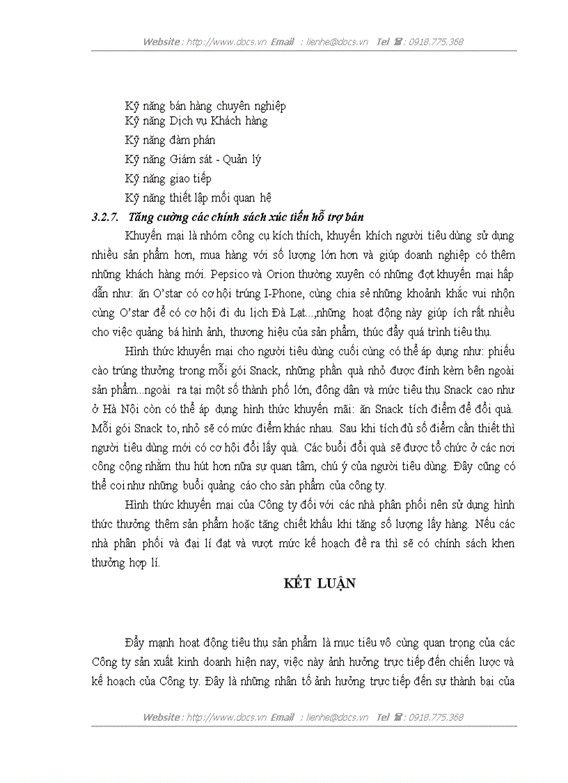 image for page Đẩy mạnh tiêu thụ sản phẩm Snack của Công ty cổ phần chế biến thực phẩm Kinh Đô miền Bắc trên thị trường Hà Nội
