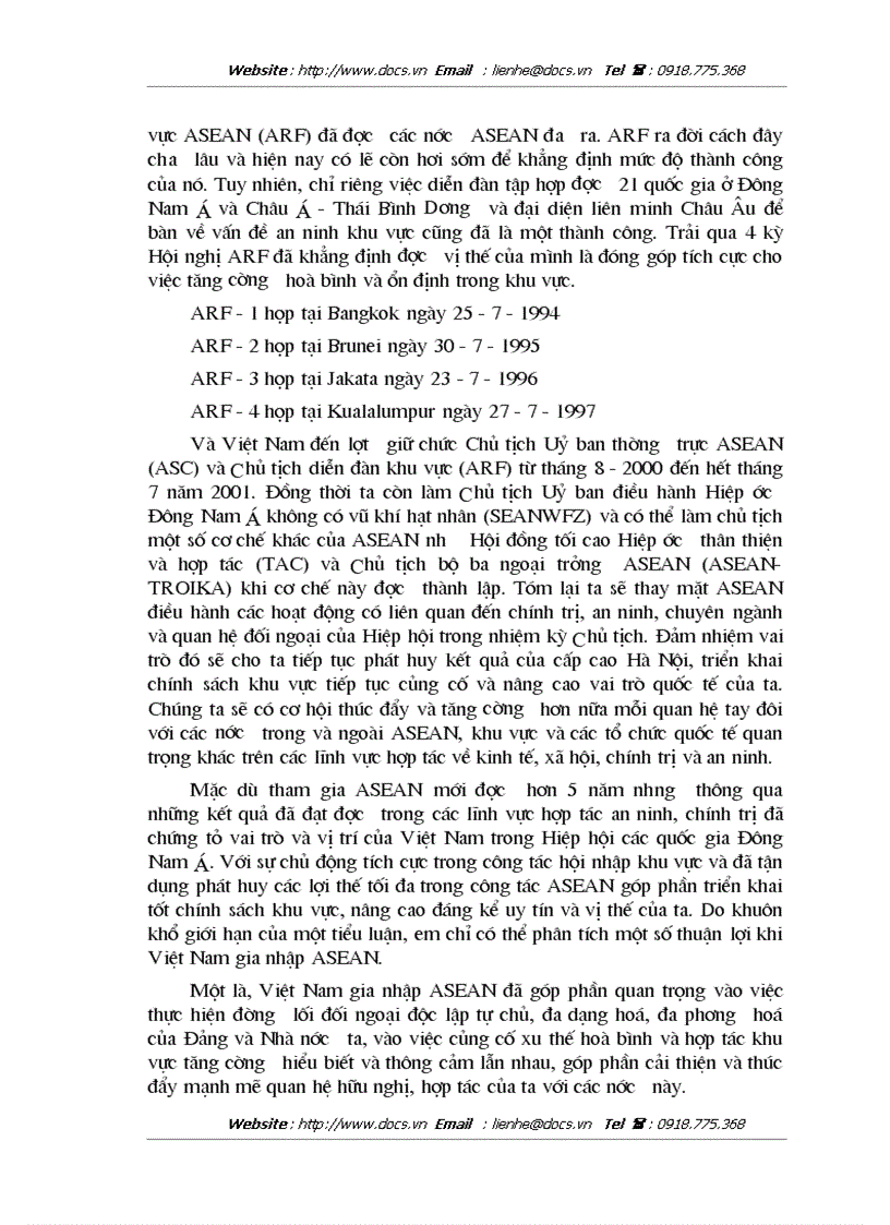 image for page Lợi ích của Việt Nam trong việc gia nhập ASEAN