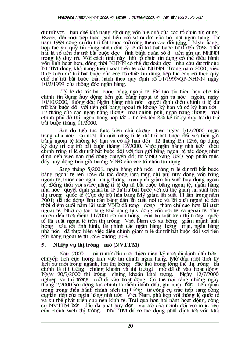 image for page Đánh giá hiệu quả sử dụng các công cụ chính sách tiền tệ của nhnn việt nam trong thập kỷ 90 và những năm đầu thế kỷ 2