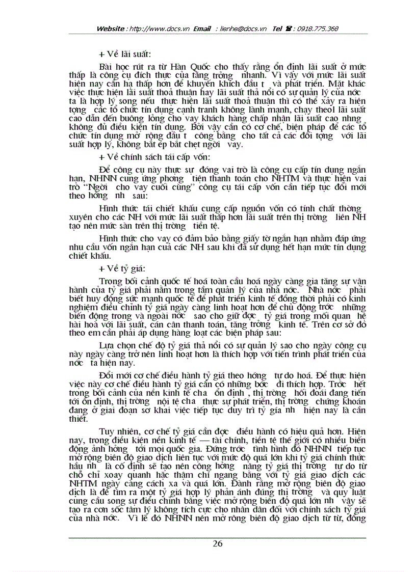 image for page Đánh giá hiệu quả sử dụng các công cụ chính sách tiền tệ của nhnn việt nam trong thập kỷ 90 và những năm đầu thế kỷ 2