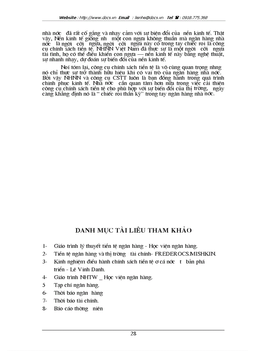 image for page Đánh giá hiệu quả sử dụng các công cụ chính sách tiền tệ của nhnn việt nam trong thập kỷ 90 và những năm đầu thế kỷ 2