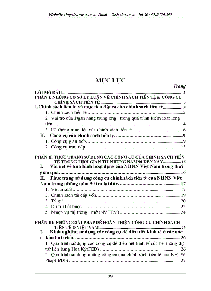 image for page Đánh giá hiệu quả sử dụng các công cụ chính sách tiền tệ của nhnn việt nam trong thập kỷ 90 và những năm đầu thế kỷ 2