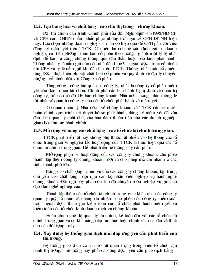 image for page Giải pháp hình thành và phát triển thị trường chứng khoán ở Việt Nam hiện nay