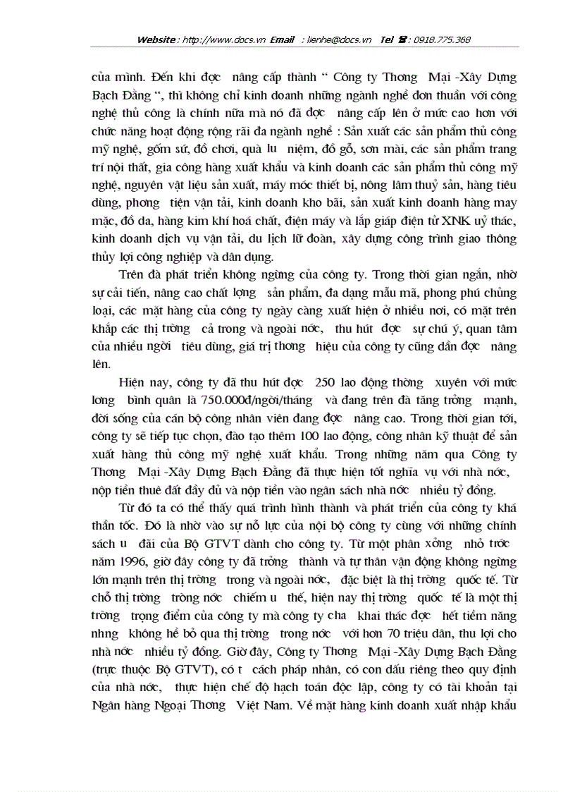 image for page Quá trình hình thành và phát triển của công ty thương mại xây dựng bạch đằng