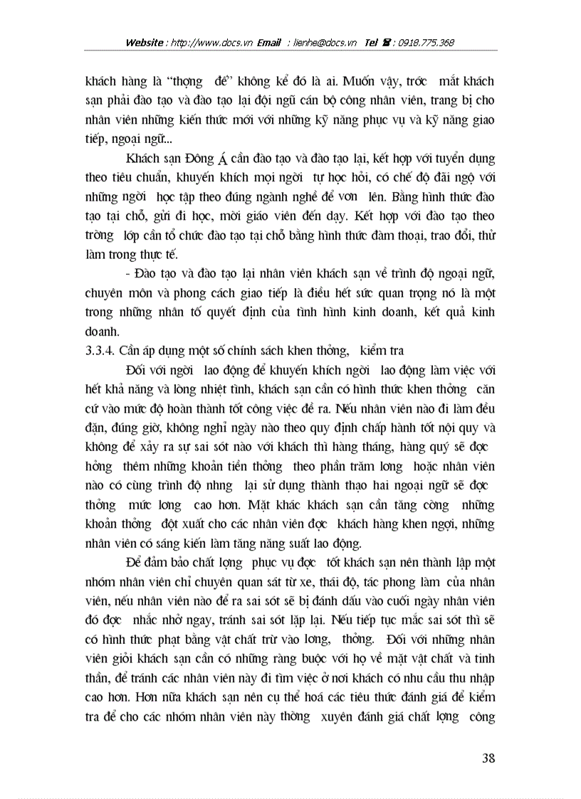 image for page Quản trị nhân sự tại khách sạn Đông Á thực trạng và giải pháp