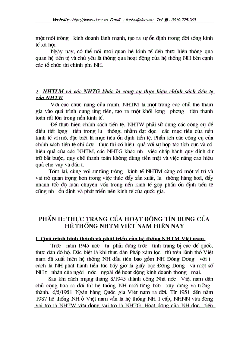 image for page Đánh giá thực trạng hoạt động tín dụng của hệ thống NHTM Việt nam hiện nay