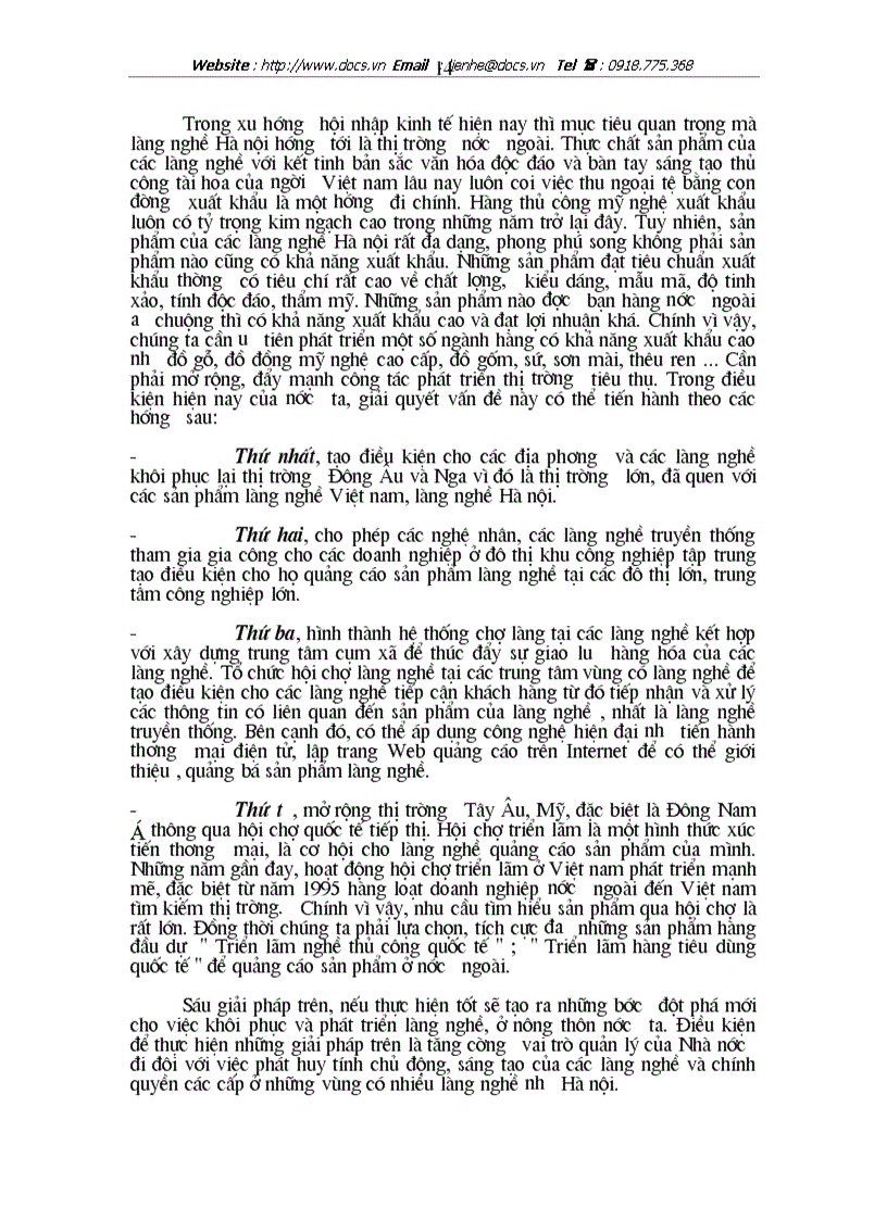 image for page Làng nghề Hà nội với tiến trình hội nhập kinh tế