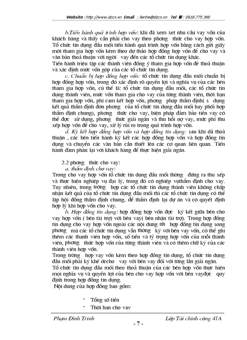 image for page Cho vay hợp vốn và một số giải pháp phát triển và hoàn thiện phương thức cho vay hợp vốn ở Việt Nam