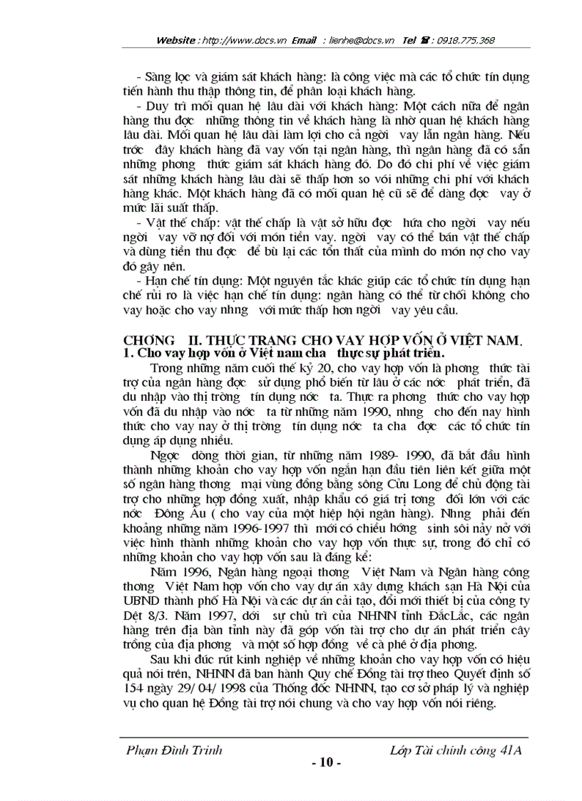 image for page Cho vay hợp vốn và một số giải pháp phát triển và hoàn thiện phương thức cho vay hợp vốn ở Việt Nam