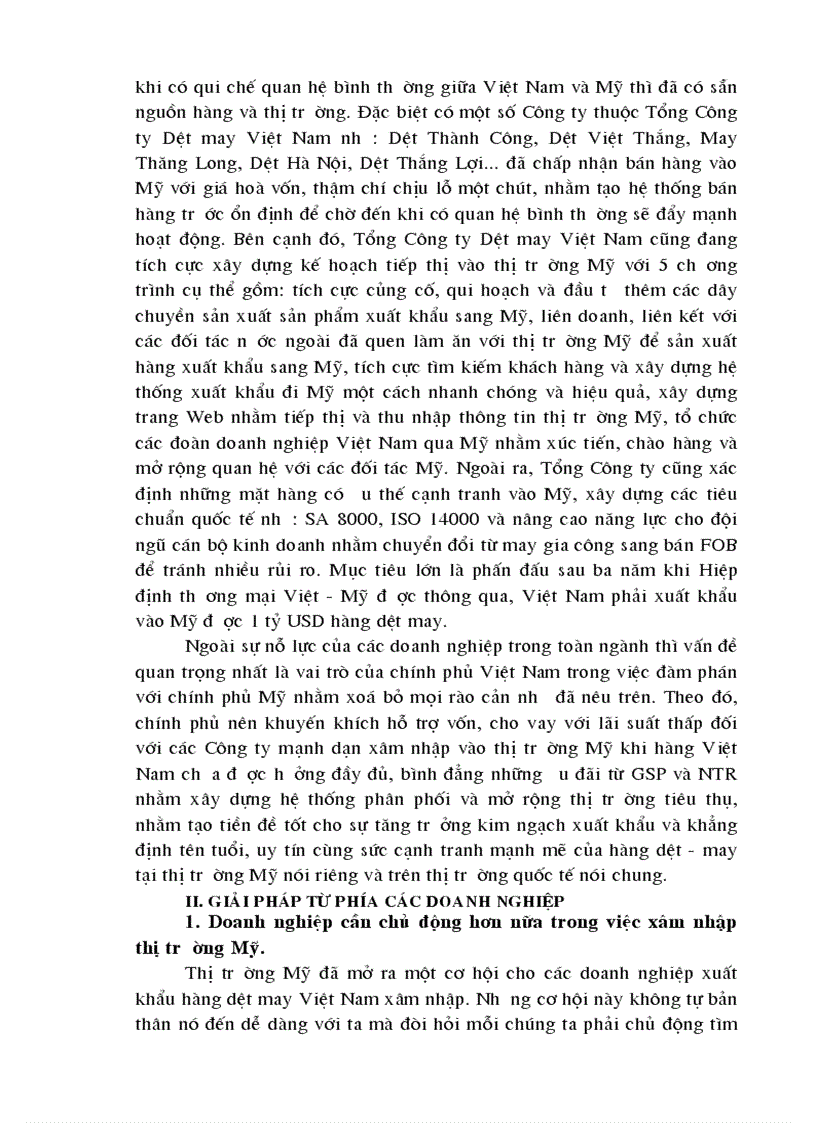 image for page Giải pháp thúc đẩy xuất khẩu dệt may Việt Nam sang thị trường Mỹ