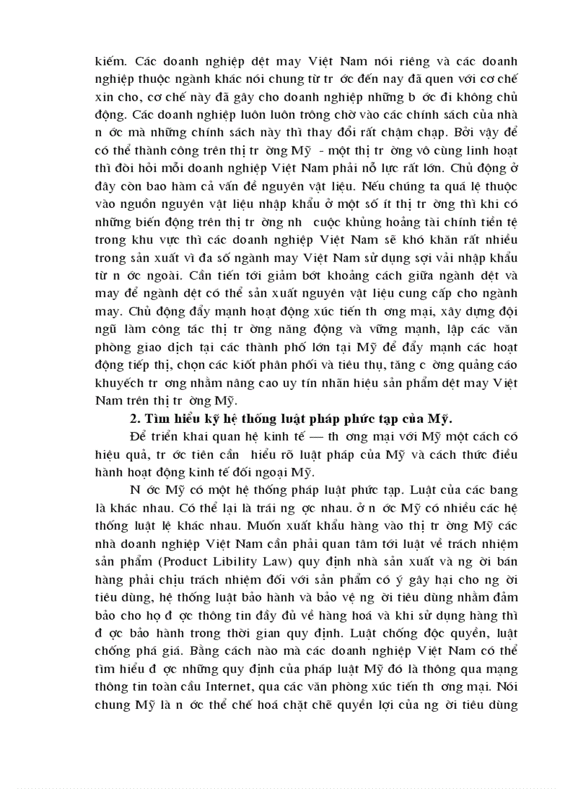 image for page Giải pháp thúc đẩy xuất khẩu dệt may Việt Nam sang thị trường Mỹ