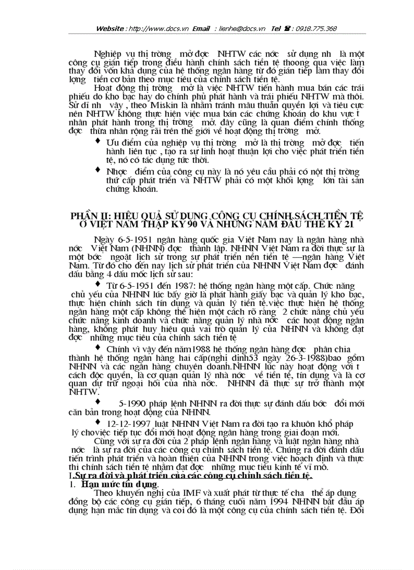 image for page Lý luận chung về chính sách tiền tệ và các công cụ của chính sách tiền tệ