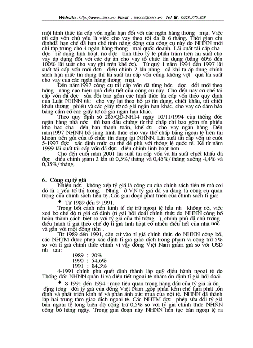 image for page Lý luận chung về chính sách tiền tệ và các công cụ của chính sách tiền tệ