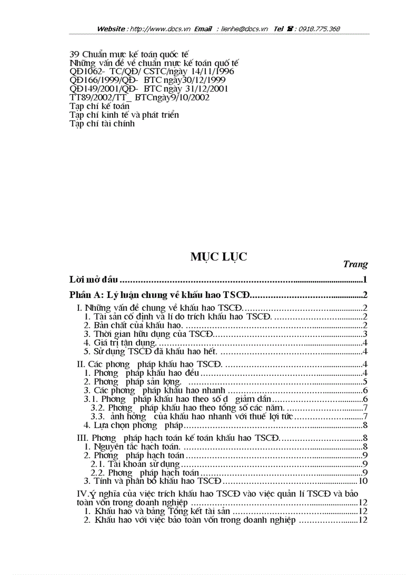 image for page Lý luận chung về khấu hao TSCĐ