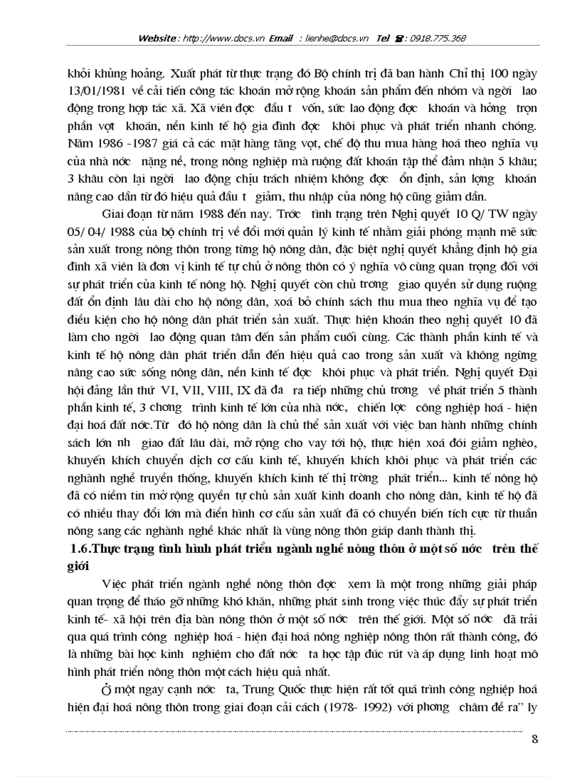 image for page Nghiên cứu thực trạng và đề xuất được một số giải pháp cho sự phát triển của các ngành nghề hộ nông dân trên địa bàn xã Liêm Chính Thị xã Phủ Lý