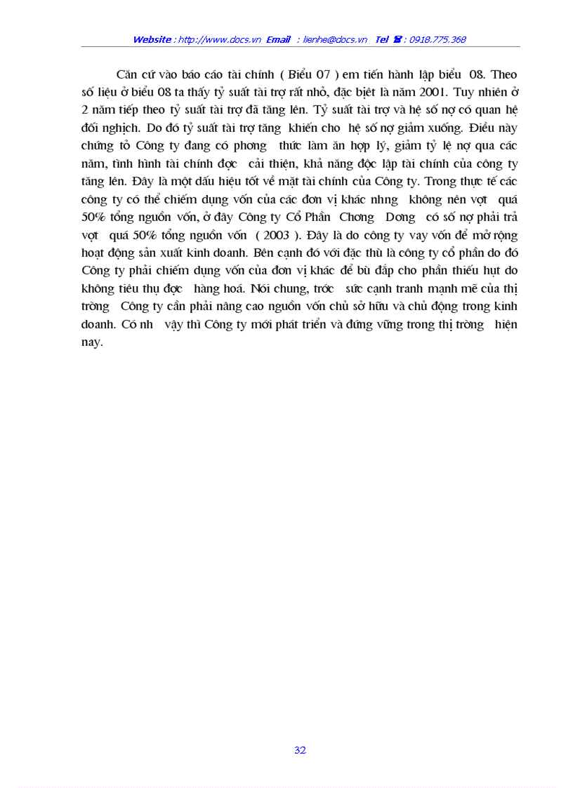 image for page Nghiên cứu tình hình quản lý và sử dụng vốn lưu động tại Công ty cổ phần Chương Dương Hà Nội