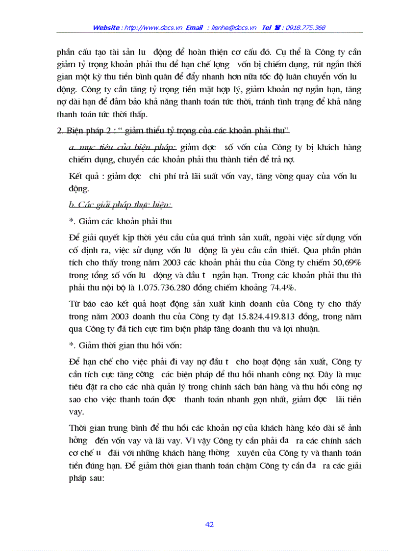 image for page Nghiên cứu tình hình quản lý và sử dụng vốn lưu động tại Công ty cổ phần Chương Dương Hà Nội