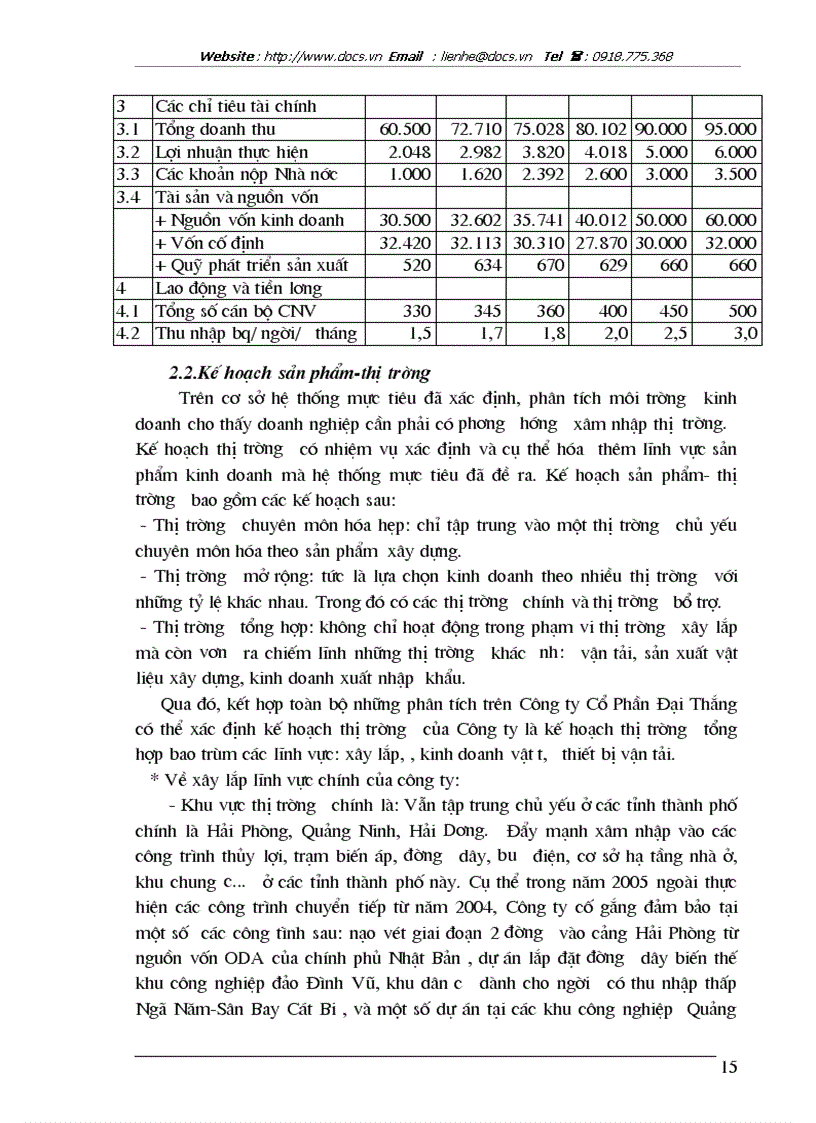 image for page Một số giải pháp nhằm hoàn thiện kế hoạch chiến lược của Công ty Cổ Phần Đại Thắng
