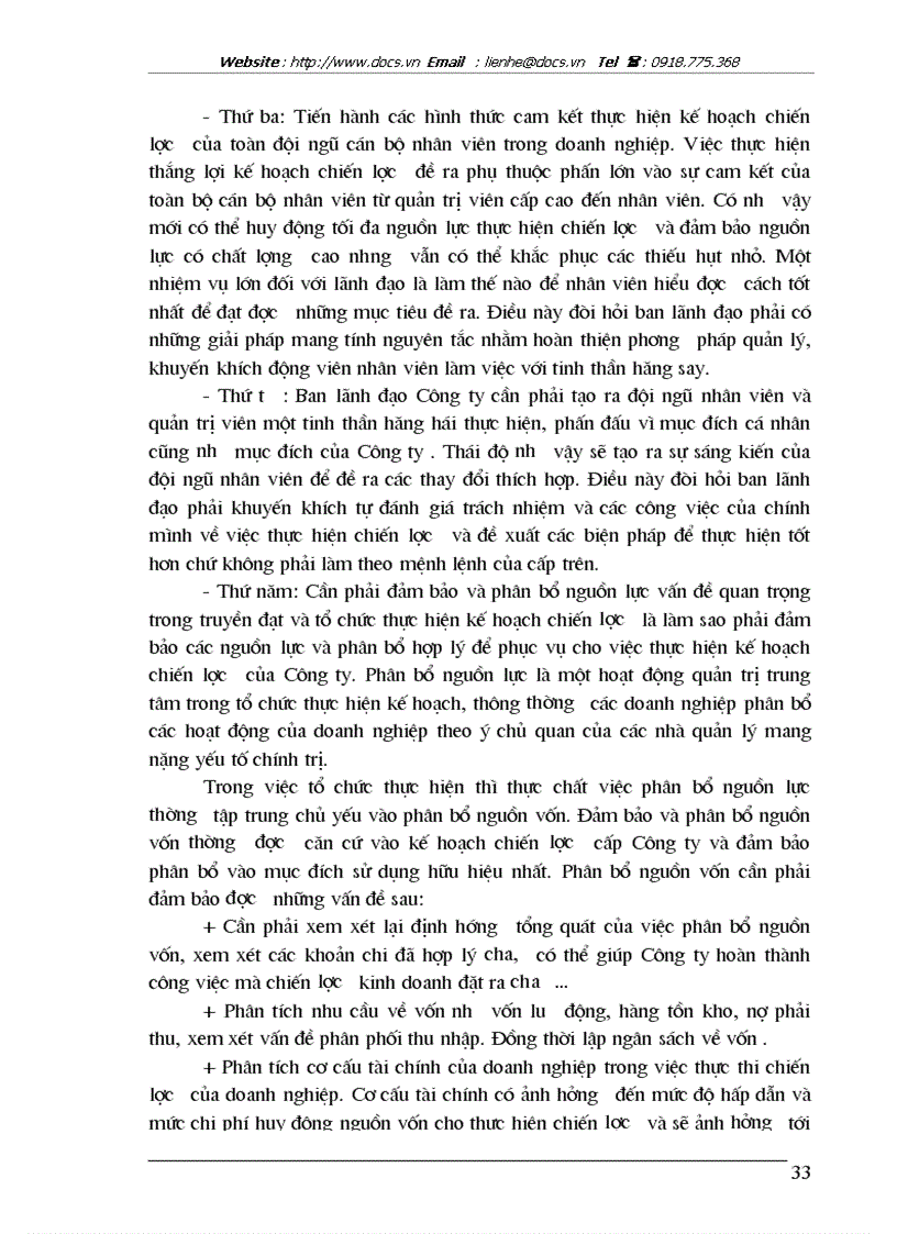 image for page Một số giải pháp nhằm hoàn thiện kế hoạch chiến lược của Công ty Cổ Phần Đại Thắng