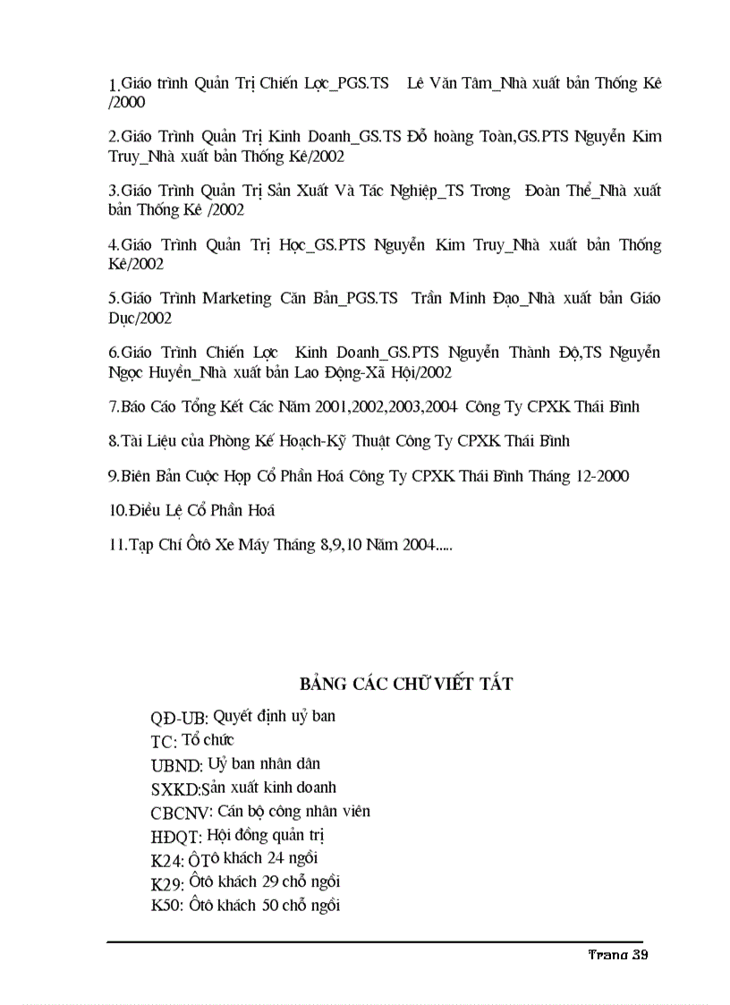 image for page Các giải pháp cạnh tranh nhằm nâng cao hiệu quả SXKD vận tải ở Công ty Cổ phần xe khách Thái Bình