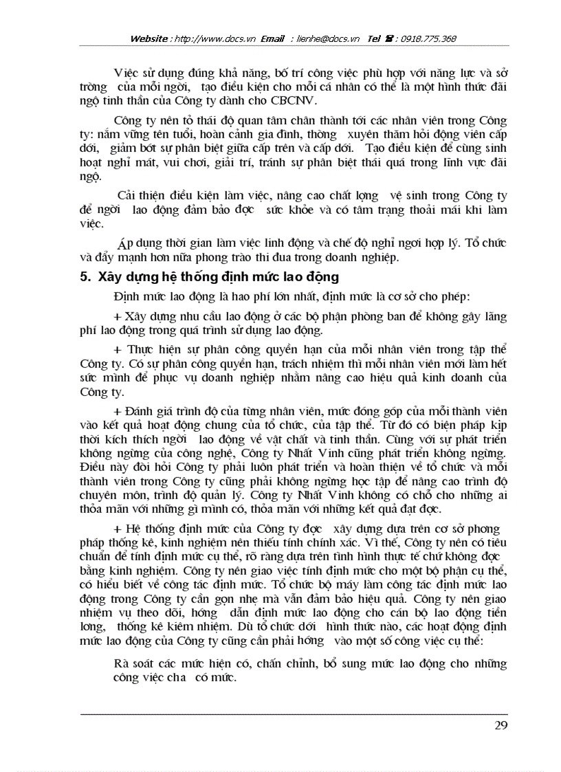 image for page Một số giải pháp nhằm hoàn thiện công tác quản lý nhân sự tại Công ty Nhất Vinh