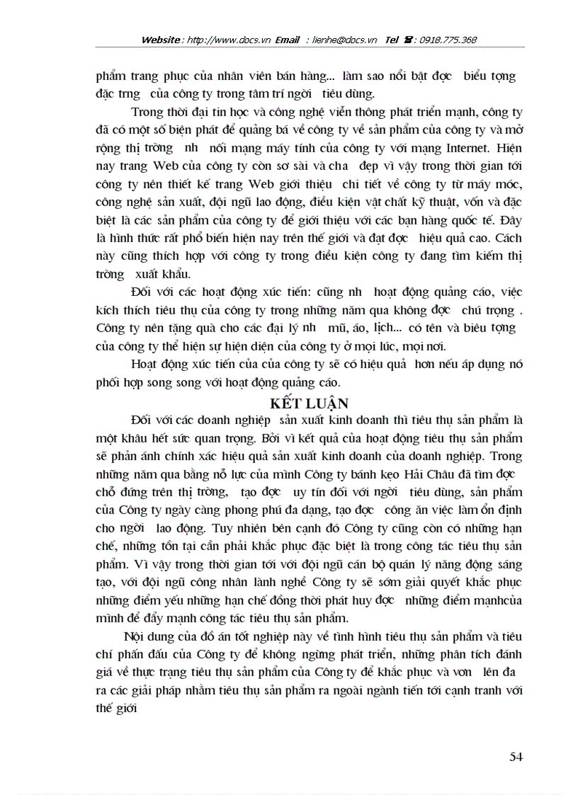 image for page Biện pháp đẩy mạnh hoạt động tiêu thụ sản phẩm ở Công ty bánh kẹo Hải Châu