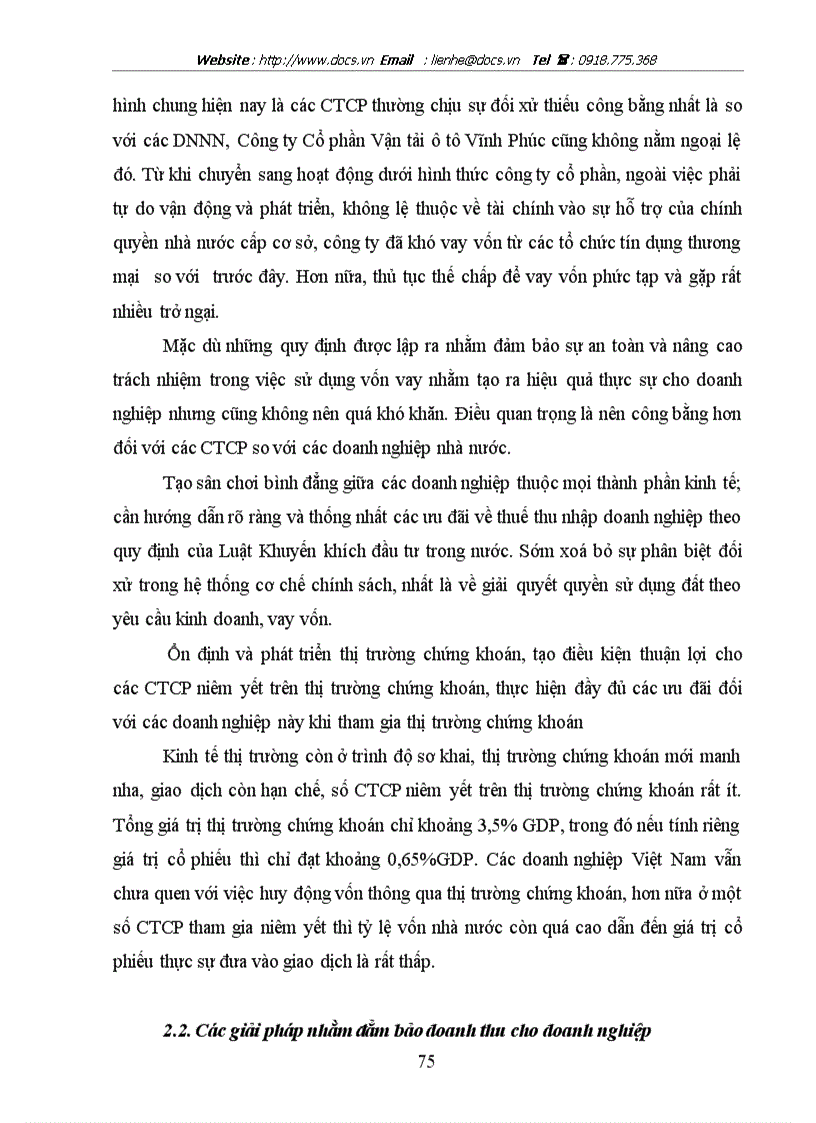 image for page Một số giải pháp nhằm góp phần nâng cao hiệu quả hoạt động sản xuất kinh doanh của Công ty Cổ phần Vận tải ô tô Vĩnh Phúc giai đoạn hậu cổ phần hoá