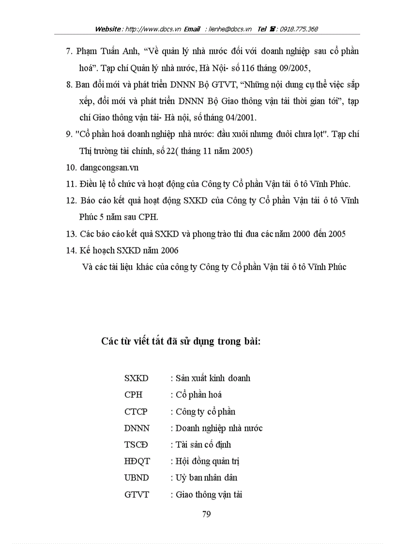image for page Một số giải pháp nhằm góp phần nâng cao hiệu quả hoạt động sản xuất kinh doanh của Công ty Cổ phần Vận tải ô tô Vĩnh Phúc giai đoạn hậu cổ phần hoá