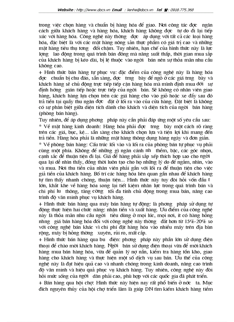 image for page Một số giải pháp nhằm hoàn thiện công tác quản trị bán hàng ở Công ty Thực phẩm Hà Nội