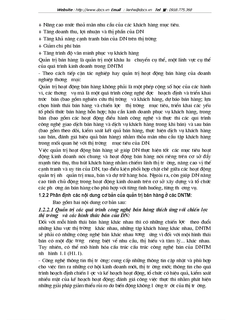 image for page Một số giải pháp nhằm hoàn thiện công tác quản trị bán hàng ở Công ty Thực phẩm Hà Nội