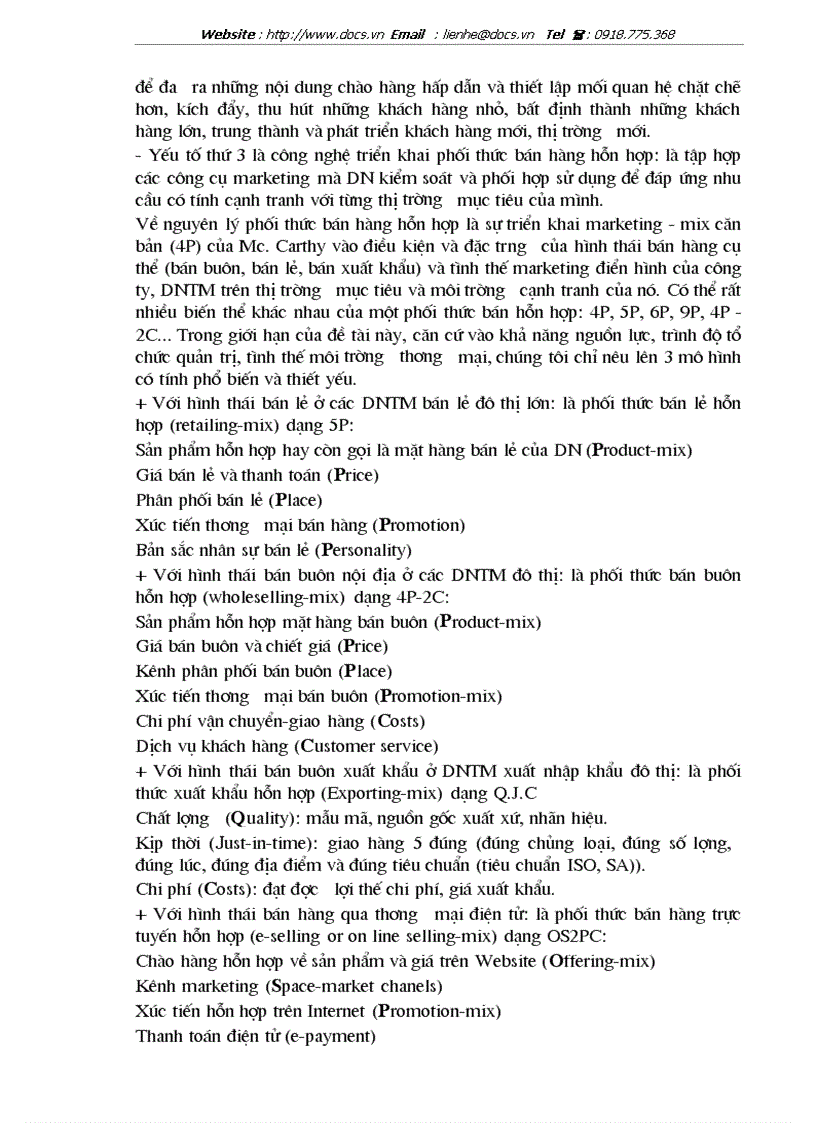 image for page Một số giải pháp nhằm hoàn thiện công tác quản trị bán hàng ở Công ty Thực phẩm Hà Nội