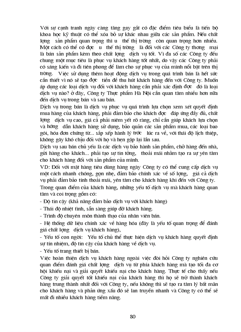 image for page Một số giải pháp nhằm hoàn thiện công tác quản trị bán hàng ở Công ty Thực phẩm Hà Nội
