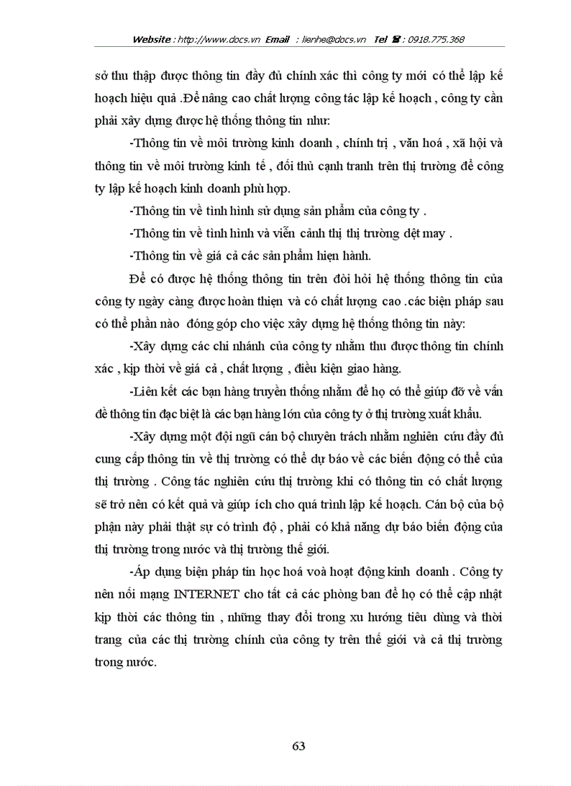 image for page Thực trạng lập kế hoạch sản xuất kinh doanh tại Công ty cổ phần may Thăng Long