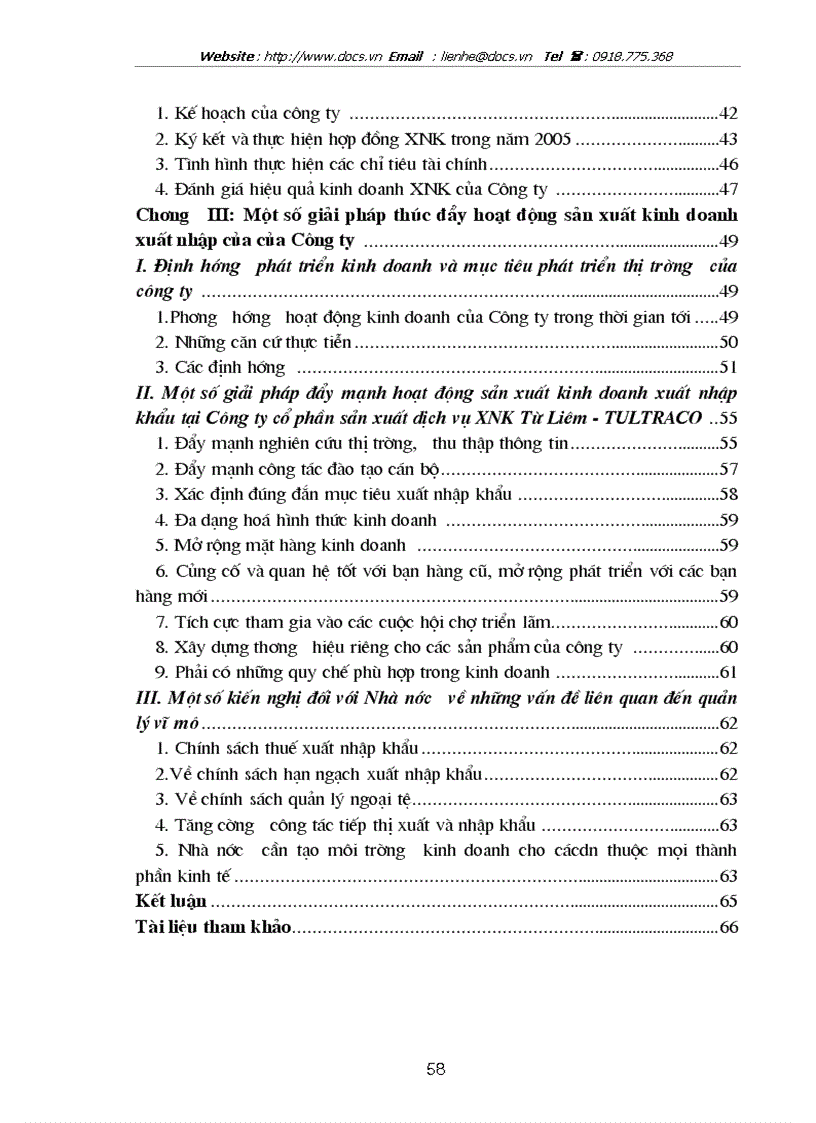 image for page Một số giải pháp thúc đẩy hoạt động sản xuất kinh doanh xuất nhập khẩu của Công ty cổ phần sản xuất dịch vụ xuất nhập khẩu Từ Liêm TULTRACO