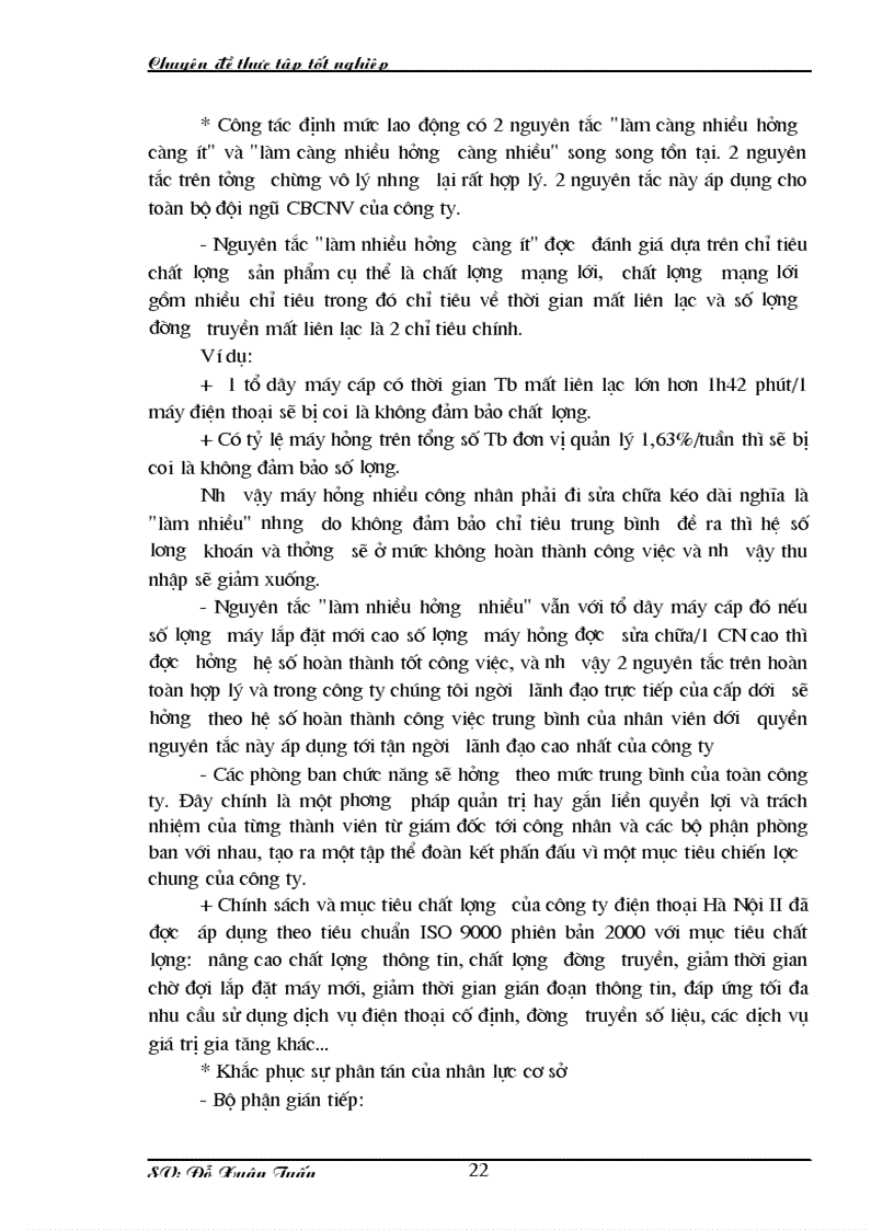 image for page Nâng cao hiệu quả sử dụng người lao động của công ty điện thoại Hà Nội