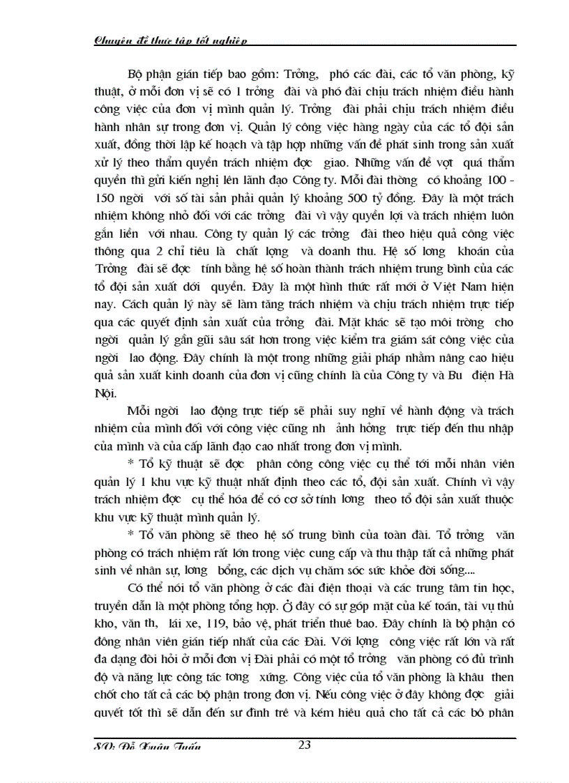 image for page Nâng cao hiệu quả sử dụng người lao động của công ty điện thoại Hà Nội