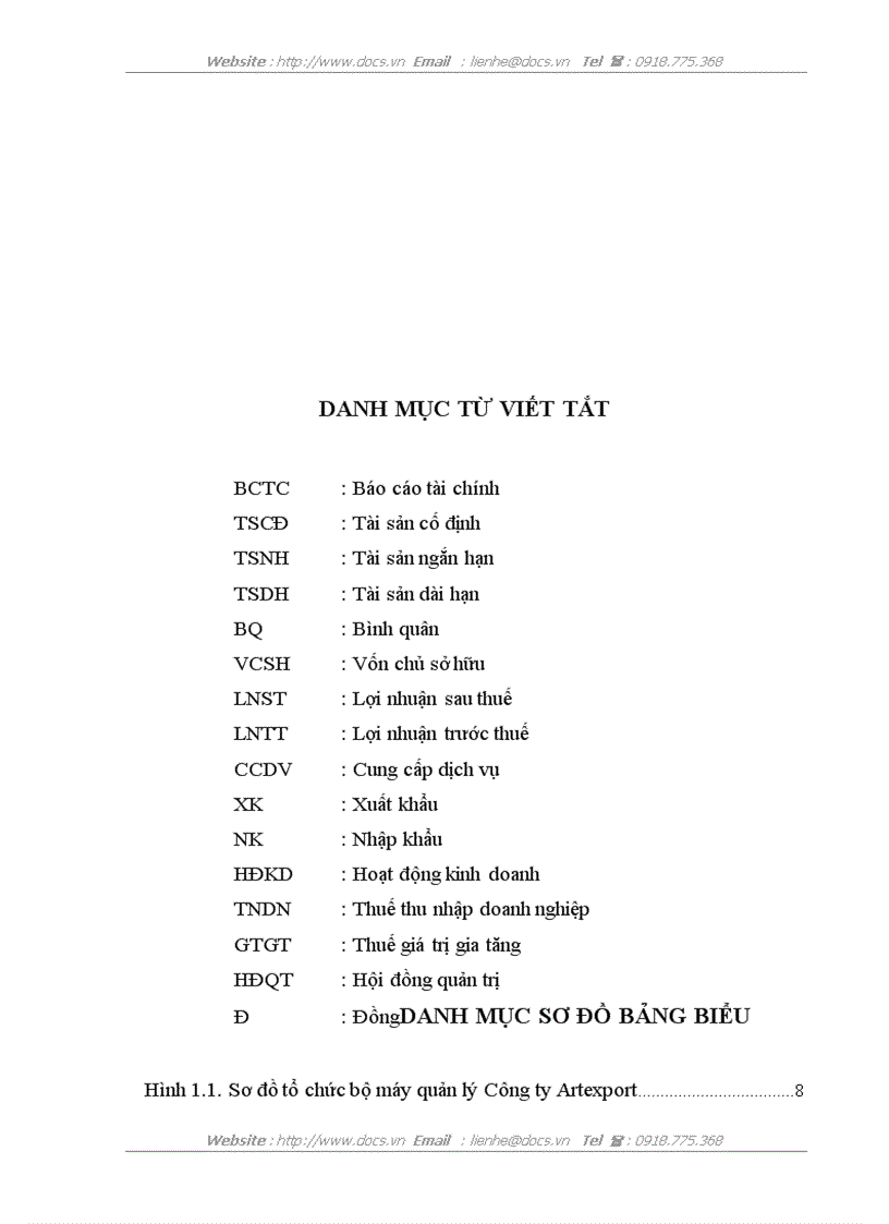 image for page Phân tích tài chính tại Công ty Cổ phần xuất nhập khẩu thủ công mỹ nghệ